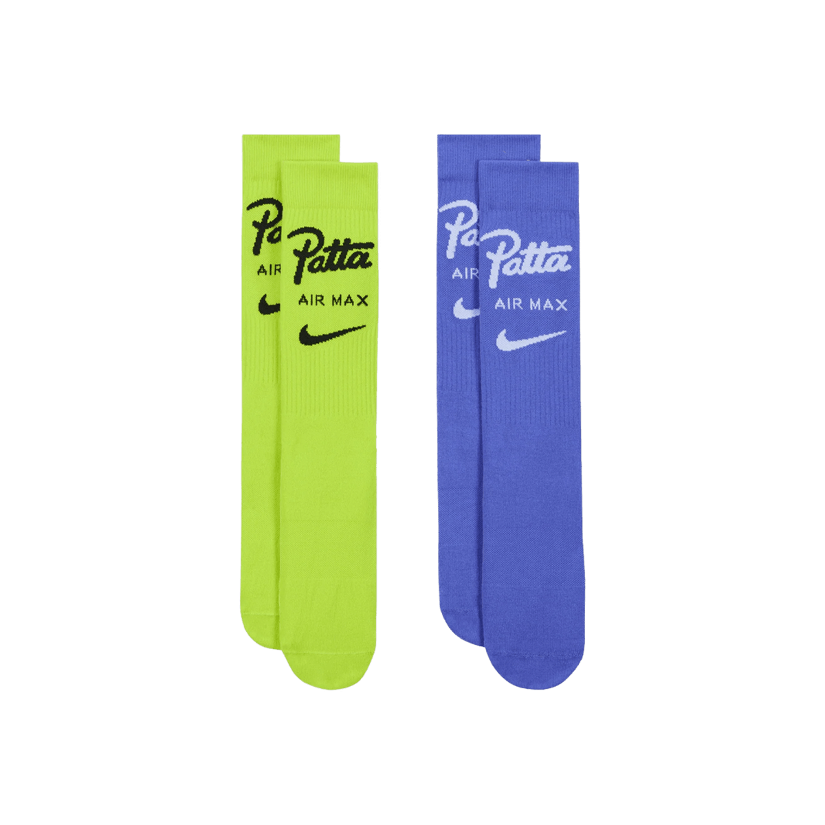 Patta x Nike Crew Socks 'Cyber & Sapphire' - 2 Pairs HM8339-901