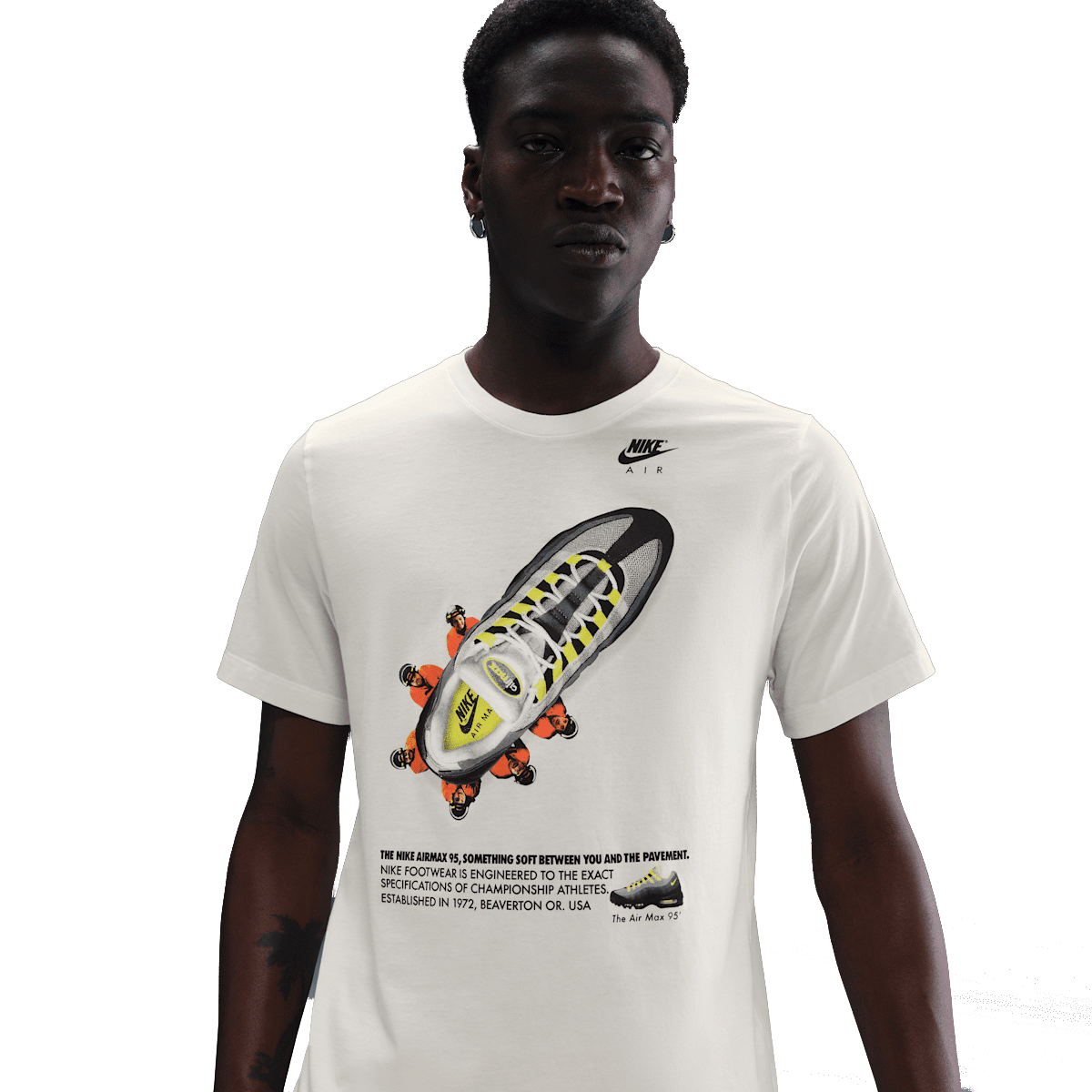 Nike AM95 Neon T-Shirt 'Sail' HQ9277-010