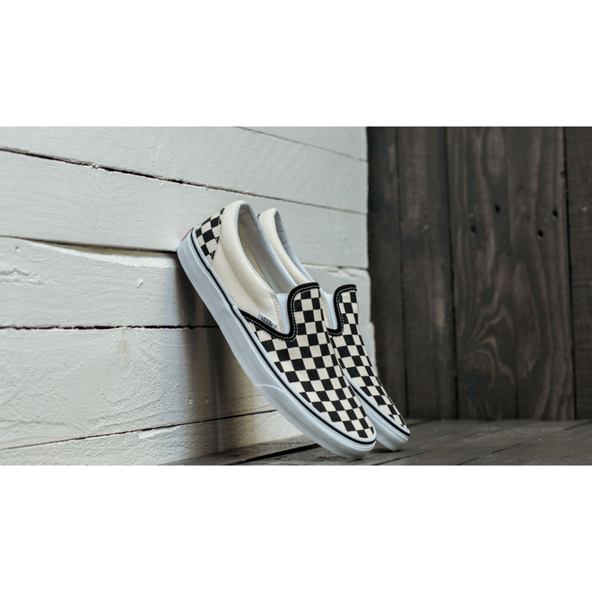 Vans Classic Slip-On Black & White Checkerboard/ White VN000EYEBWW1