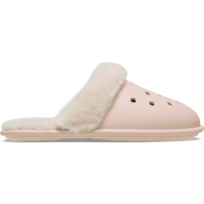 Crocs Classic Fuzz Scuff Slippers Quartz 212143-6UR