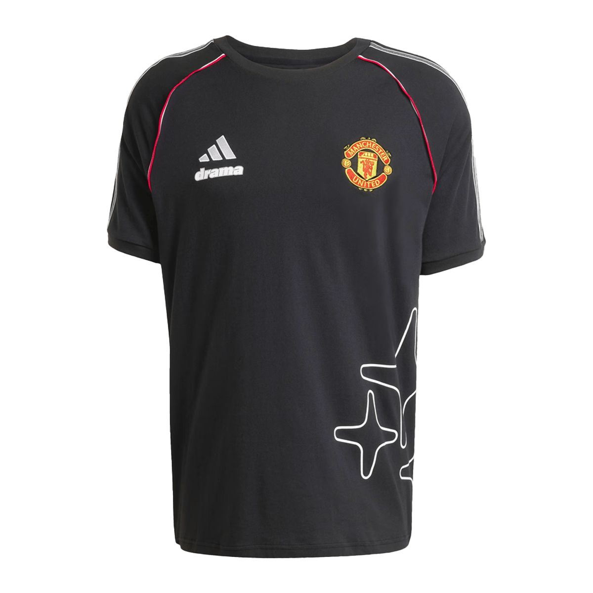 Drama Call x adidas Manchester United Tee 'Black' JL9270