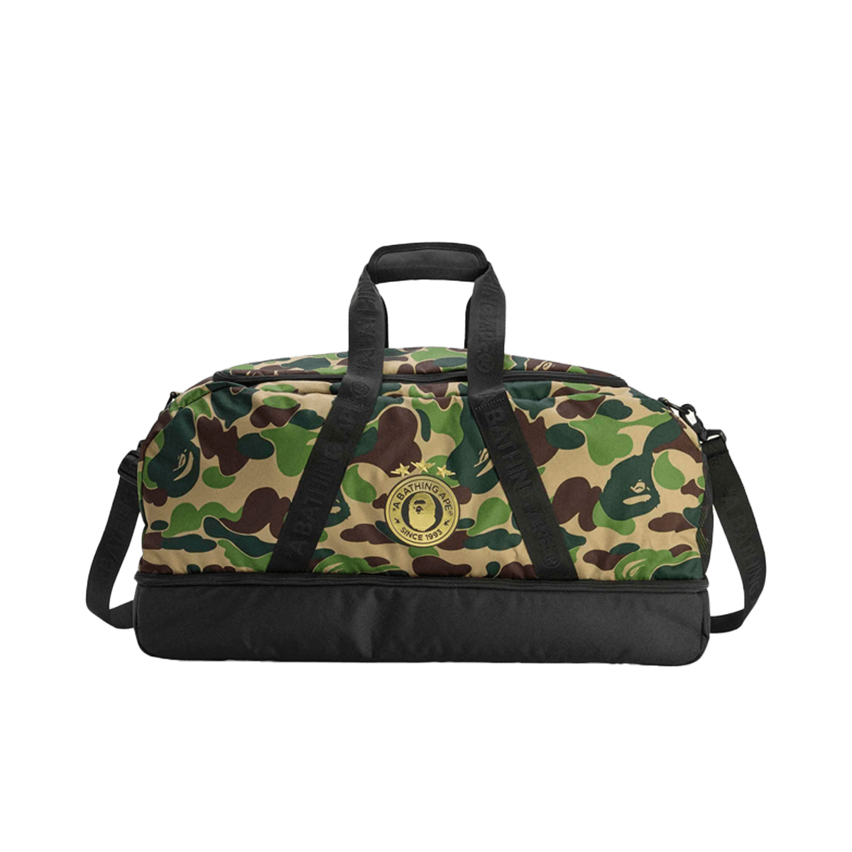 BAPE x adidas Duffle Bag 'Green Camo' - 57L JY8236