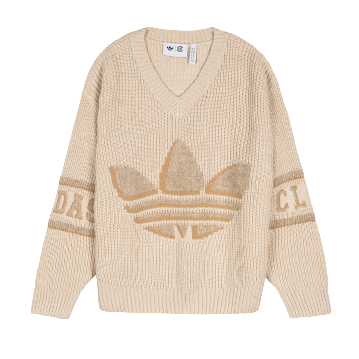 CLOT x adidas Crochet Sweatshirt 'Warm Sandstone' IK2975