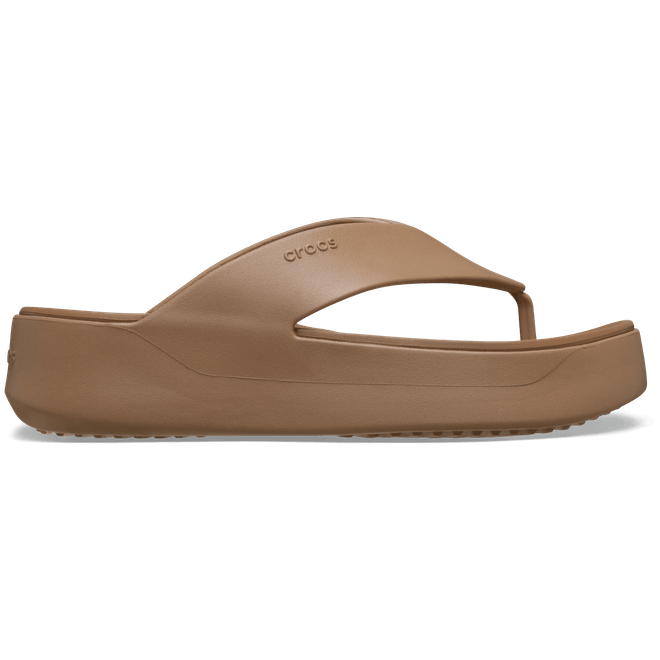 Crocs Women Getaway Platform Flips Milk Chocolate 209410-2JJ