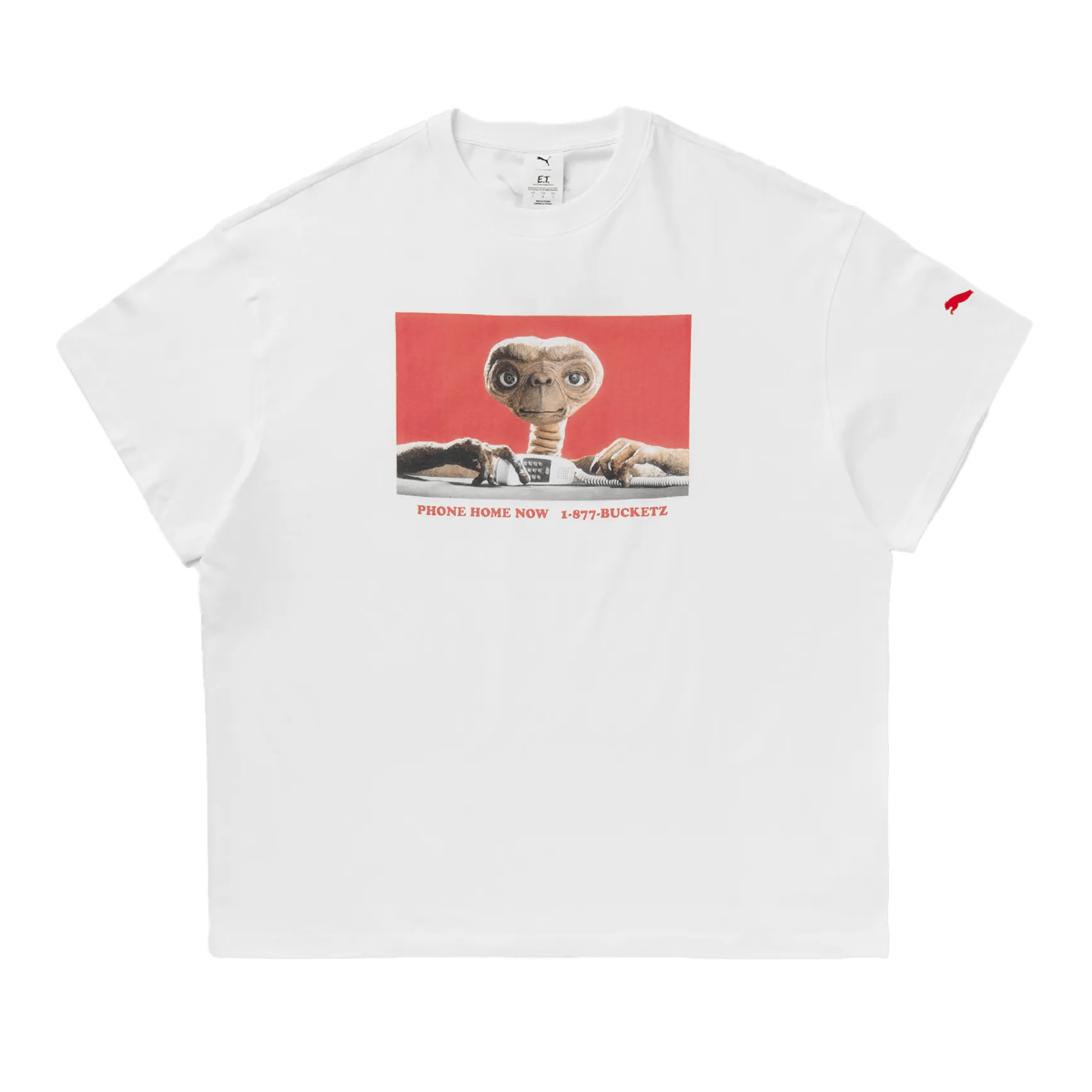 E.T. x PUMA Hoops Tee 'White' 633103-01