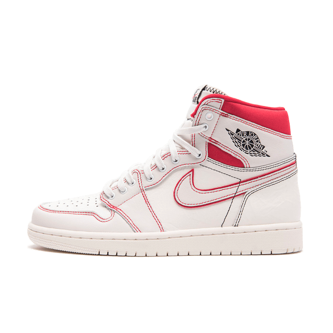 Air Jordan 1 'Sail University Red' 555088-160