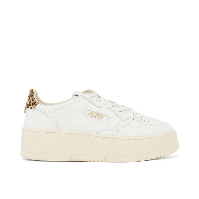 Autry Wmns Platform Low Weiße Sneaker PTLWVO01