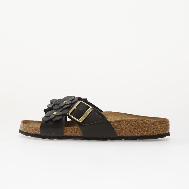 Birkenstock Siena Flowers Leather Women Black 1026734