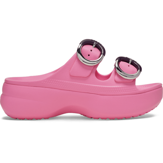 Crocs Saturday Platform Dipped Buckle Sandal Pink Lemonade 213246-669