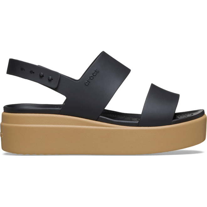 Crocs Women Brooklyn Low Sandals Black/Cashew 206453-0RI