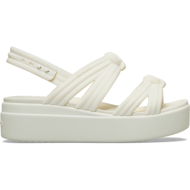 Crocs Women Brooklyn Knot Low Sandals Ivory 212864-105