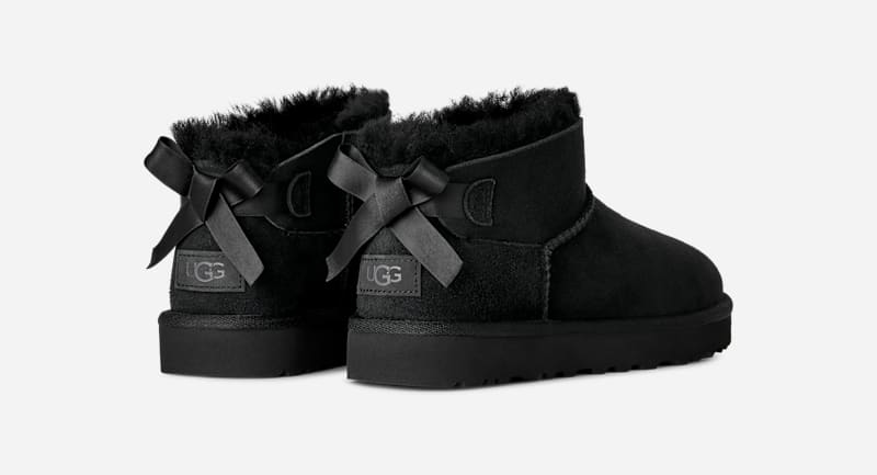 UGG® Ultra Mini Bailey Bow Boot 'Black' 1185491-BLK