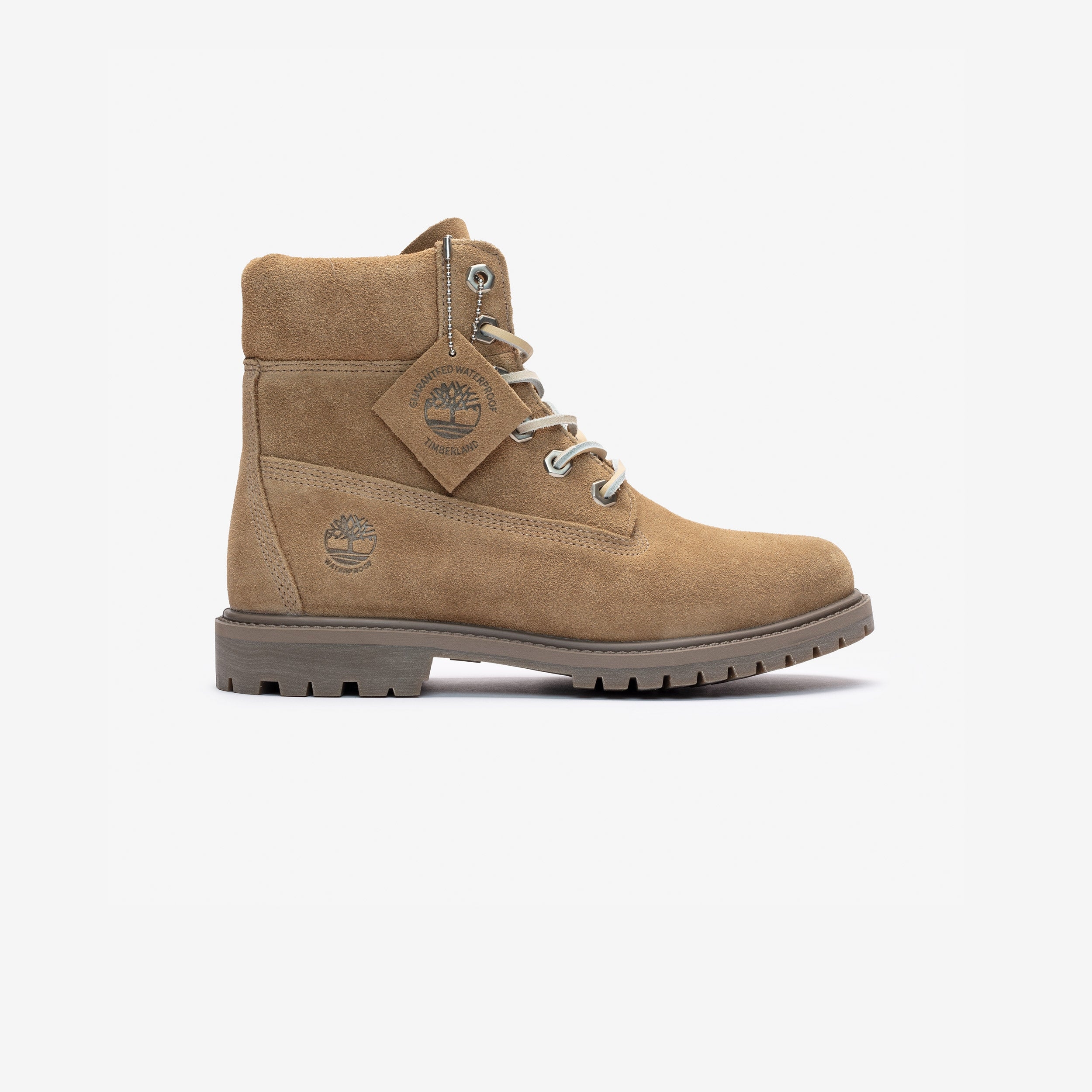 Timberland Wmns Premium 6 Inch Lace Up Waterproof 'Medium Beige Suede' null