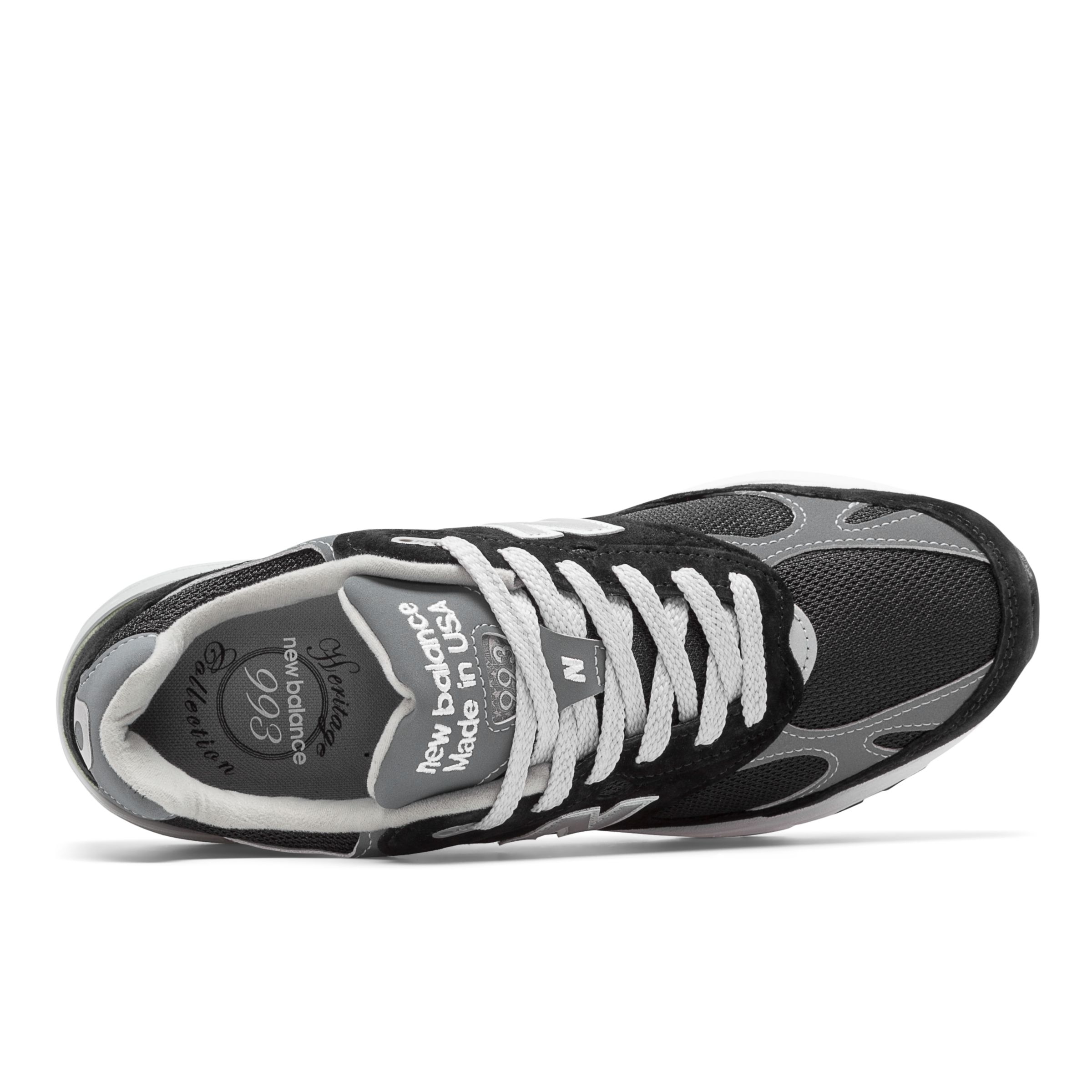New Balance Womens WMNS 993 ' White Grey' Black WR993BK
