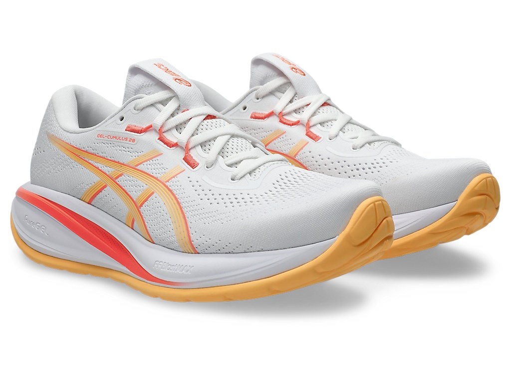 ASICS GEL-CUMULUS 28 'White/Orange Glow' 1012B916-103