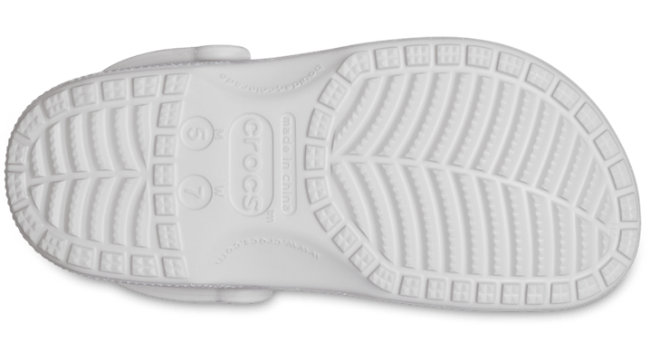 Crocs Unisex Classic Glitter Clogs Silver Glitter 205942-0IC