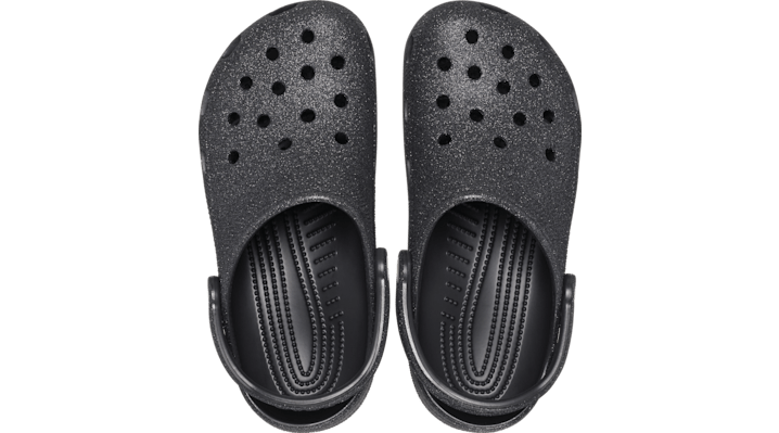 Crocs Classic Glitter Clogs Black Glitter 205942-0WH