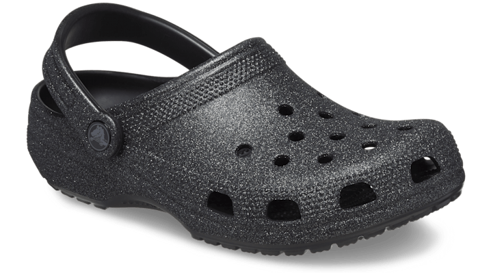 Crocs Classic Glitter Clogs Black Glitter 205942-0WH