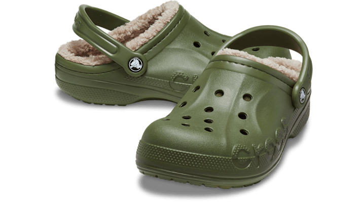 Crocs Baya Lined ClogsArmy Green / Multi 205969-3TC