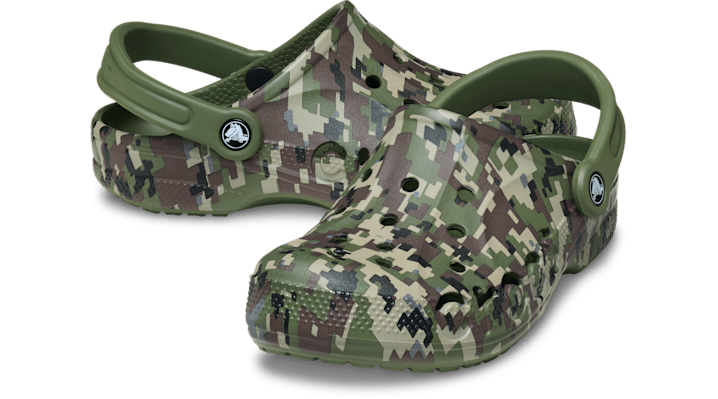 Crocs Baya Seasonal Printed Clogs Army Green & Multi 'Army Green' 206230-3TC