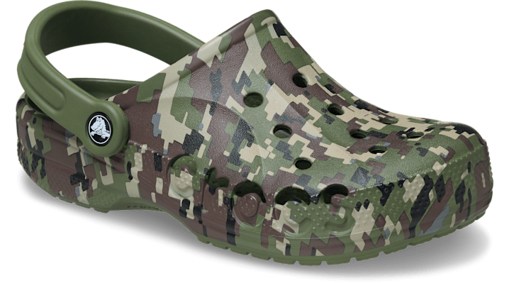 Crocs Baya Seasonal Printed Clogs Army Green & Multi 'Army Green' 206230-3TC