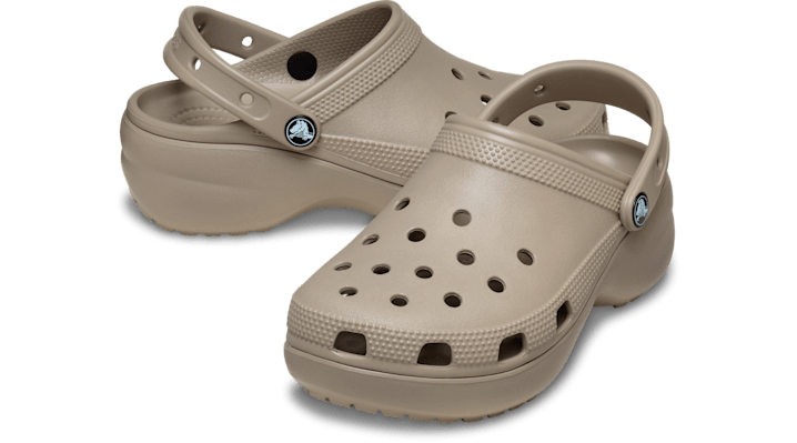 Crocs Classic Platform Clogs Taupe 206750-214