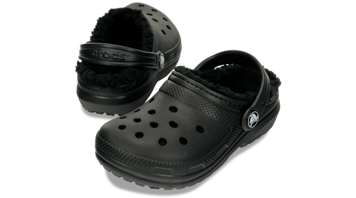Crocs Toddler Classic Lined ClogsKinder Black / Black 207009-060