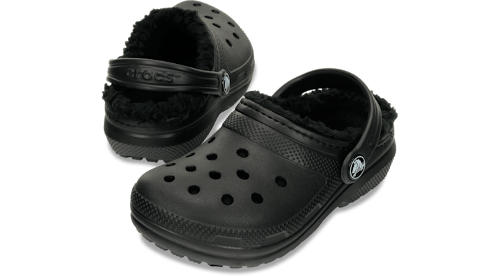 Crocs Kids' Classic Faux Shearling-Lined Rubber Clogs 207010-060
