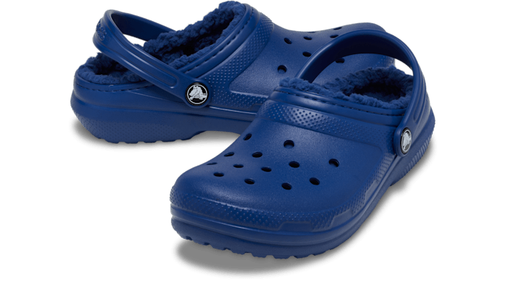Crocs Classic Lined Clogs Kinder Ribbon Blue 207010-5FH