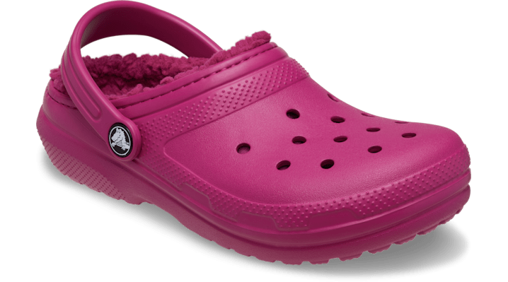 Crocs Classic Lined Clogs Kinder Royal Pink 207010-7DQ
