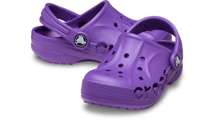 Crocs Toddler Baya Clogs Kinder Neon Purple 207012-518