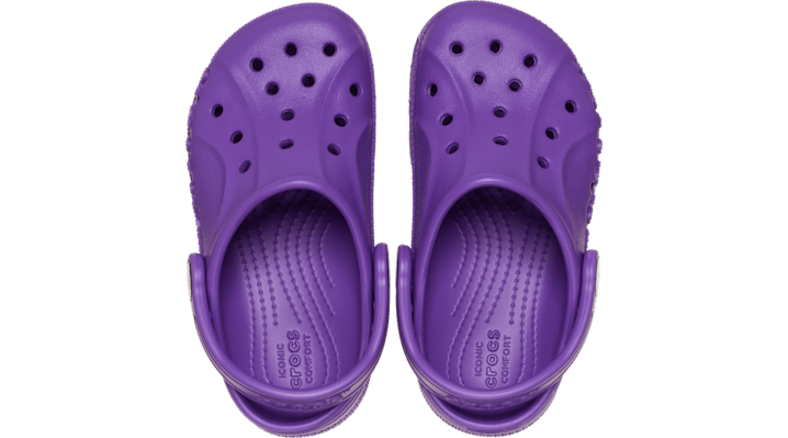 Crocs Toddler Baya Clogs Kinder Neon Purple 207012-518