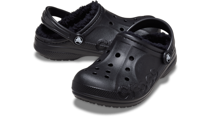 Crocs Baya Lined Clogs Kinder Black 207500-001