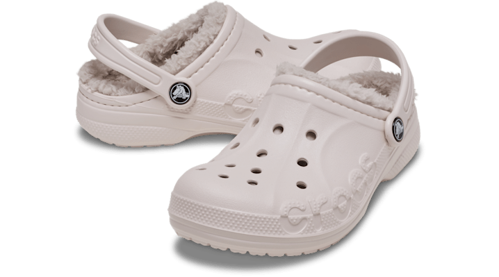 Crocs Toddler Baya Lined Clogs Kinder Barely Pink 207501-6PI