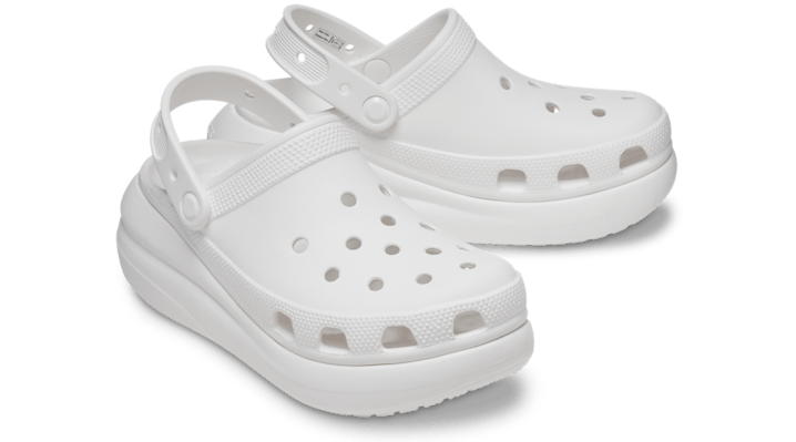 Crocs Classic Crush Platform Rubber Clogs 207521-100