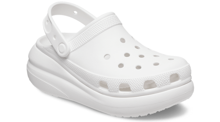 Crocs Classic Crush Platform Rubber Clogs 207521-100
