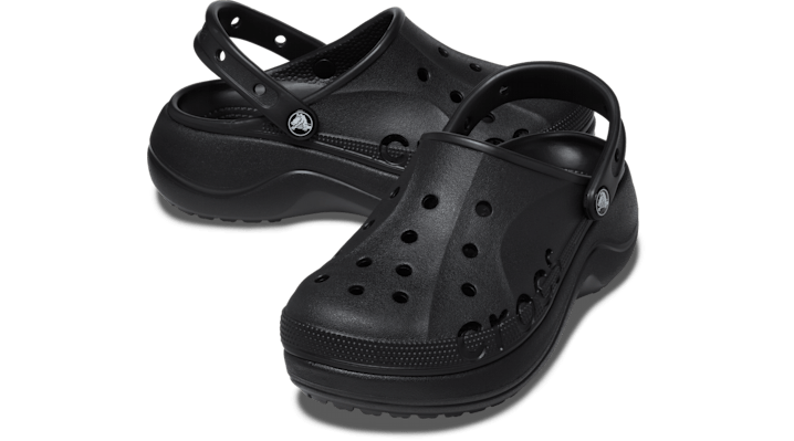 Crocs Baya Platform ClogsBlack 208186-001