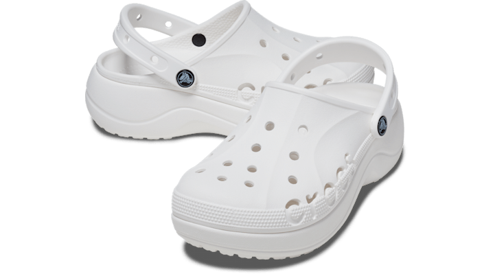 Crocs Baya Platform ClogsWhite 208186-100