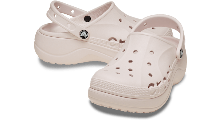 Crocs Baya Platform Clogs Barely Pink 208186-6PI