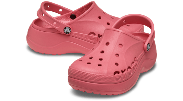 Crocs Women Baya Platform Clogs Dark Cherry 208186-6XF