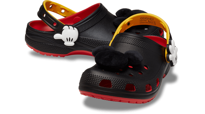 Crocs x Mickey Mouse Classic Clogs 'Black Red' 209895-8C1