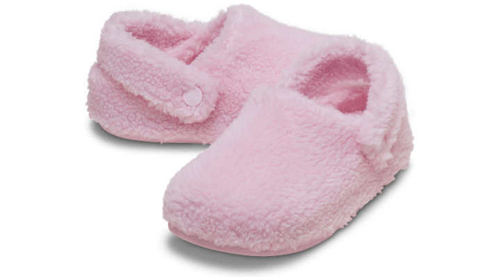 Crocs Kids Toddler Classic Cozzzy Slipper Slippers Pink Milk 210857-6ZW