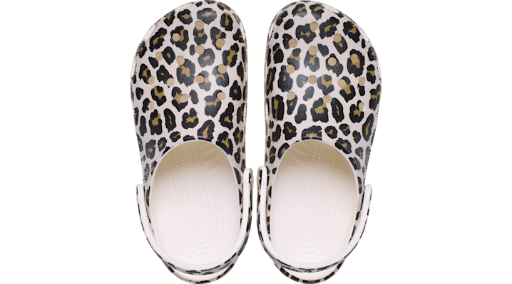 Crocs Classic Leopard Clogs Chalk 211313-0WV