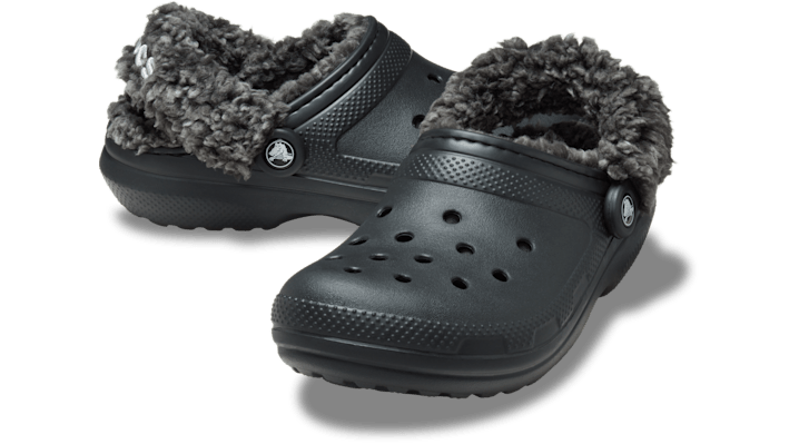 Crocs Unisex Classic Fleece Lined Clogs Black 211396-001