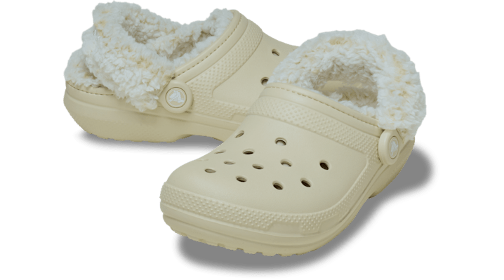 Crocs Classic Fleece Lined Clogs Bone 211396-2Y2