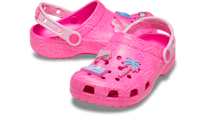 Crocs Kids Mattel Pink Barbie Classic Clogs Multi 211406-90H
