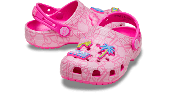 Crocs Kids Toddler Mattel Pink Barbie Classic Clogs Multi 211407-90H