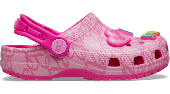 Crocs Kids Toddler Mattel Pink Barbie Classic Clogs Multi 211407-90H