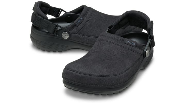 Crocs Classic Crafted Vegan Suede Clogs Black 211930-001
