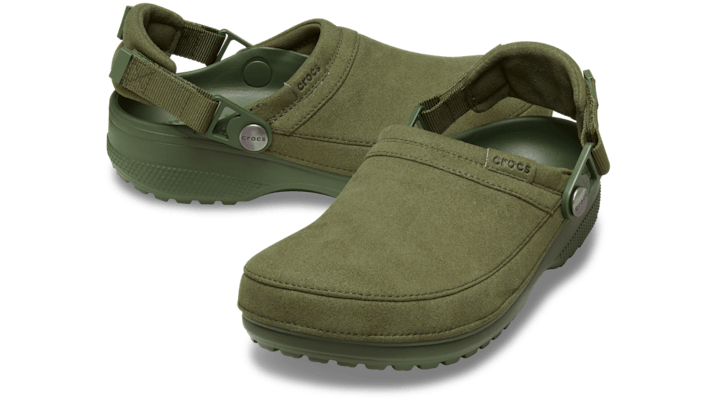 Crocs Classic Crafted Vegan Suede Clogs Army Green 211930-309